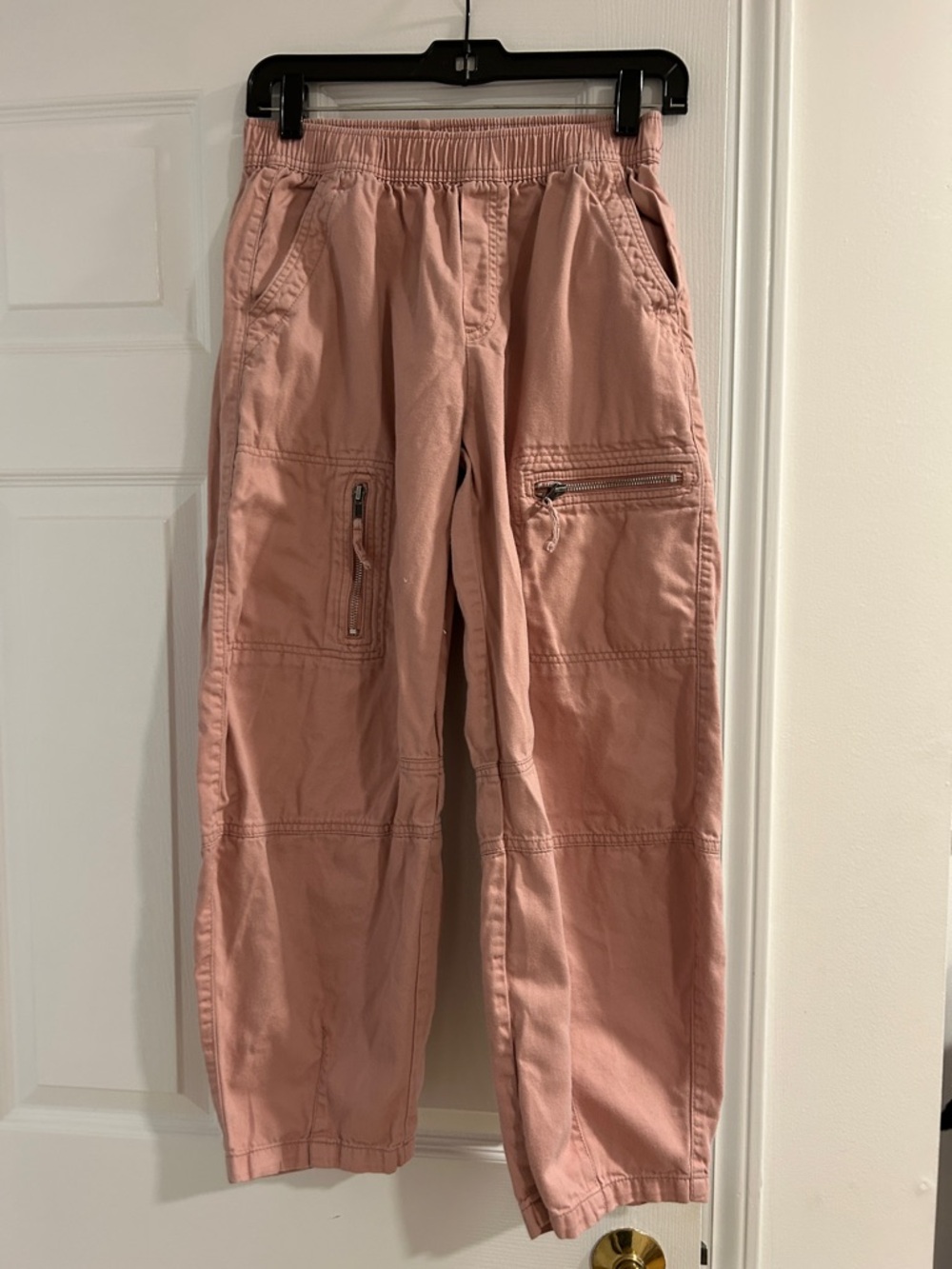 Gap Kids Dusty Rose Utility Cargo barrel Pants